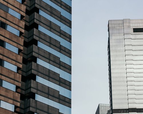A view of Jakarta business district architecture representing the local office context